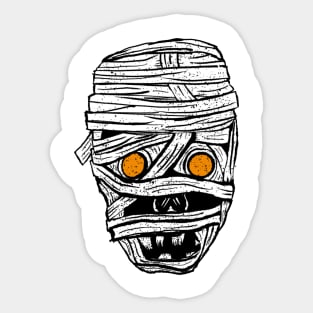 Mummy Head Sticker